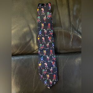 Hockey Player Pattern Tie